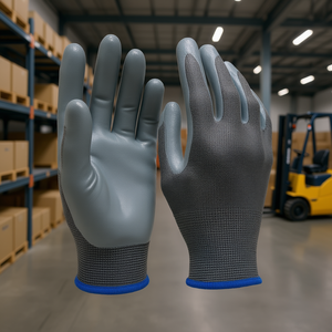 ถุงมือโพลีเอสเตอร์เคลือบไนไตรล์ ระดับการป้องกันการบาด 10 สำหรับงานโลจิสติกส์และคลังสินค้า - Product Image 3
