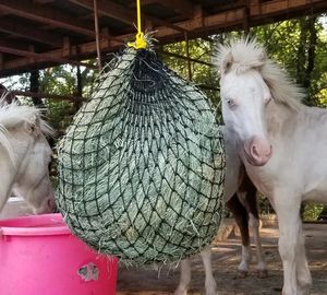 Oem סוס אספקת האכלת חור Feed איטי סוס חציר נטו איטי-האכלת תיק עם תחתון טבעת חורים קטנים רשת חציר נטו עבור סוס - Product Image 6