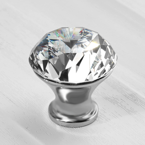 다이아몬드 크리스탈 유리 합금 가구 손잡이 30mm 서랍장 도어 손잡이 - Product Image 5