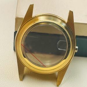 Boîtier de montre Log Series NH35 36 mm en acier inoxydable avec miroir saphir incrusté de strass pour mouvement NH36/NH35A - Product Image 6