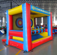 Jeux gonflables de carnaval de tir de cible pour la partie avec des boules jeu gonflable de sport de pratique de cible