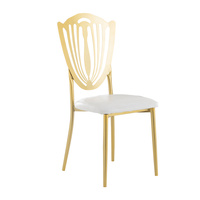 Chaises de banquet de luxe en acier inoxydable pour la location d'événements et de fêtes