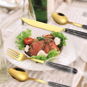 Juego de Cubiertos de Acero Inoxidable al por Mayor, 24 Piezas, Diseño Martillado, Cuchillo, Tenedor y Cuchara, Juego de Cubiertos de Viaje - Product Image 4