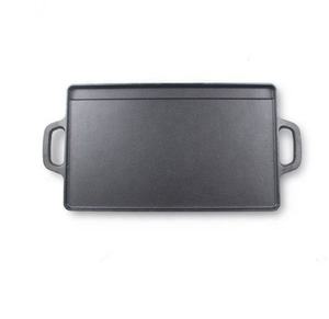 Piastra <span class=keywords><strong>in</strong></span> Ghisa Reversibile Premium, Griglia BBQ Multiuso Nera Opaca, per Casa e <span class=keywords><strong>Campeggio</strong></span> - Product Image 5