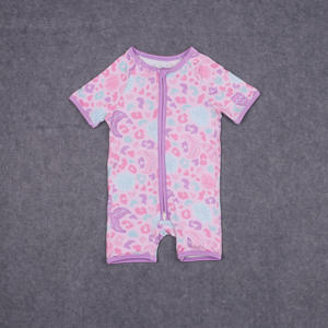 Fabricante Personalizado Impressão Zipper Sleeper Inverno New Born Bamboo Girl Baby Meninos e Meninas Romper Baby Clothes Pijama - Product Image 5