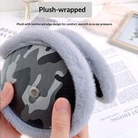 Cache-oreilles d'hiver camouflage pour hommes, doublure polaire épaisse, protection auditive coupe-vent pour l'extérieur et la conduite