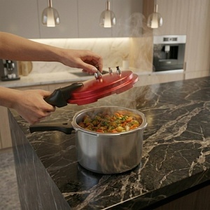 Autocuiseur Électrique et Compatible Induction 5 <span class=keywords><strong>Litres</strong></span> avec Couvercle Rouge, Idéal pour la Maison, Marmite à Soupe et Cuiseur à Riz en Aluminium - Product Image 5