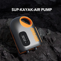 Pompe à air électrique sans fil pour SUP 18000 mAh haute puissance avec écran LCD numérique et arrêt automatique pour planche de surf, kayak, bateau