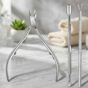 Coupe-ongles professionnel MORGANS INDUSTRIES en acier inoxydable, ouverture large de 12,5 mm, pour ongles épais, lame plate, pointe affûtée, pour doigts et bébés - Product Image 1