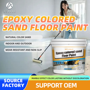 Pintura Epóxica Autonivelante para Pisos con Arena de Color, Revestimiento con Efecto Mármol, Resistente al Desgaste, Antideslizante, para Exteriores y Residenciales - Product Image 5