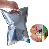 Voedselveilige 1L Bag-in-Box verpakking voor rode wijn, aseptische BIB-zak met tuit voor koffie, dranken en bier