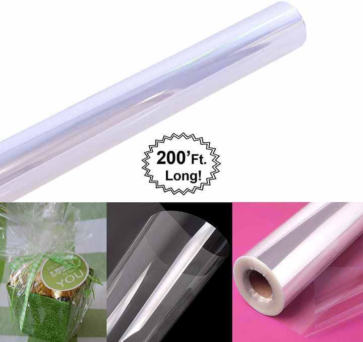 Carta Cellophane Trasparente - 40 Fogli 58x58cm | Per Fiori, Regali, Alimenti - Foto 10