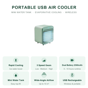 Mini-ventilateur USB portable 3 vitesses, compact, <span class=keywords><strong>pour</strong></span> bureau, <span class=keywords><strong>maison</strong></span>, bureau d'étude, dortoir - Product Image 2