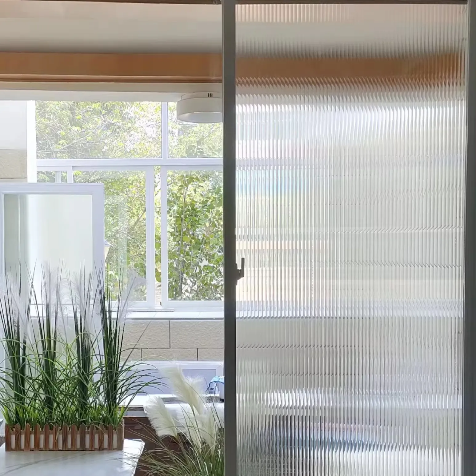 Privacy Glas Kantoorbadkamer 3d Rieten Glasfilm Zelfklevende Decoratieve Raamfolie