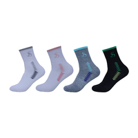Premium haut de gamme prix hiver épais sportif Crew chaussettes pour femmes couleur grise avec des motifs de flèche Polyester/coton