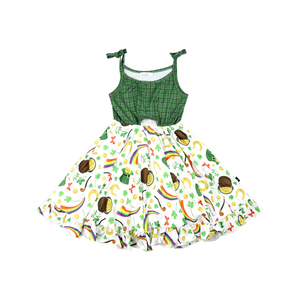 Vestidos de Fiesta para Bebés, Vestidos de Tirantes para el Día de San Patricio, Vestidos de Verano para Niñas, Vestidos Cómodos para Niñas - Product Image 3