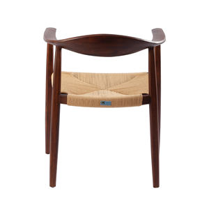 <span class=keywords><strong>Kennedy</strong></span> Ghế Với Mây Sợi Dây Thừng Ghế Phòng Khách Gỗ Rắn Cánh Tay Ghế Giấy Dây Nhà Hàng Bắc Âu Gỗ Ghế Ăn - Product Image 4