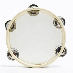 Tamburello in Legno all'Ingrosso, Tamburello Personalizzato con Logo, Tamburello in Legno di Betulla con Sonagli in Metallo, Strumento a Percussione per KTV, Feste e Giochi per Bambini - Product Image 1