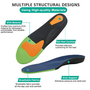 Plantar Fasciitis Insoles Orthopedic <b>Inserts</b> <b>for</b> Flat Feet Arch Support Fatigue Lower Back Pain Relief Non Odor Foam Cup Support - Product Image 6