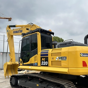 Excavatrice sur chenilles Komatsu PC220 d'occasion du Japon, 22 tonnes, hydraulique, pour travaux de construction, à vendre - Product Image 1
