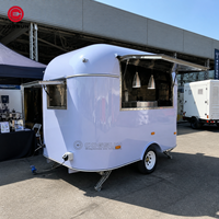 Chariot de restauration Cogsun entièrement équipé pour pizzas, snacks et grillades, avec cuisine complète