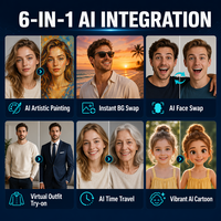Cabina de Fotos Comercial de Autoservicio 24/7 con Kiosco de Pago y Función SDK para Negocios en Centros Comerciales