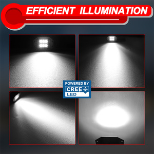 2 pièces, phare antibrouillard LED pour camionnette tout-terrain, 4,8 pouces, montage encastré, <span class=keywords><strong>12</strong></span> <span class=keywords><strong>volts</strong></span>, faisceau combiné, 60 W - Product Image 6