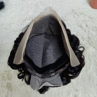 Promotion à 13,8 $ la pièce, vente en gros, perruques courtes à dentelle frontale 13x4 bon marché, bouclées, 100% cheveux humains, perruques de coupe pixie pour femmes noires