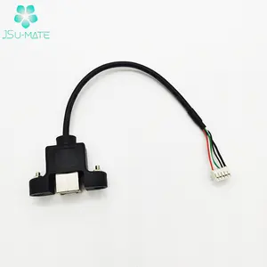 Tùy Chỉnh Bảng Điều Chỉnh Núi USB 2.0 B Loại Nữ Để JST/Molex 5 Pin Cable USB B Nữ Pin Cable Nữ Cáp