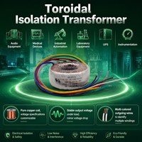 Transformateur de puissance toroïdal 60/0/60 10 ampères 15 MVA 220V 35/0/35, amplificateur à noyau 12/0/12, transformateur à bobine de fréquence 50Hz