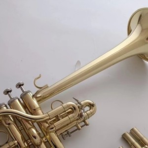 <span class=keywords><strong>Trompette</strong></span> plate E/D pour adultes et enfants, instrument en cuivre professionnel, surface laquée, tonalité universelle BB pour débutants - Product Image 4