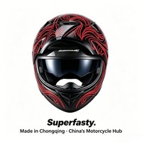 Casque de moto modulaire rabattable de haute qualité homologué ECE, motif flamme, double visière, casque de sécurité ABS pour la conduite sportive