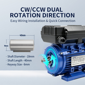 ML8012-2-0.75KW มอเตอร์ซีรีส์3000มล. 1HP รอบต่อนาทีมอเตอร์ไฟฟ้ากระแสสลับแบบอะซิงโครนัสเฟสเดียว110/220V ,220-440V - Product Image 3
