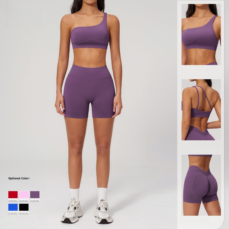 Anti shock padded sports bra with