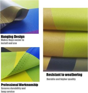 Bandera de Jardín de Poliéster de Doble Cara con el Arcoíris del Orgullo Gay LGBTQ, 12x18 Pulgadas, para Exteriores/Interiores, Bandera de la Comunidad del Orgullo - Product Image 4