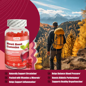 Compléments sans sucre, vitamines, fer, gommes végétaliennes, marque privée, gommes au fer de betterave pour le soutien énergétique des adultes - Product Image 3