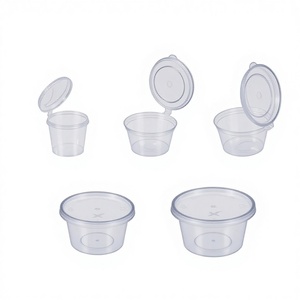 Caja de Plástico Desechable para Microondas, Estilo Hong Kong, Rectangular, para Salsas, Aceite, Vinagre, Pasta de Ajo, Modelo para Dumplings - Product Image 1