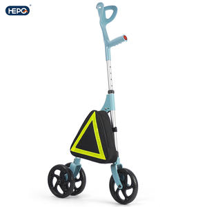 Déambulateur MSMT en aluminium à 3 <span class=keywords><strong>roues</strong></span>, canne pliable, déambulateur léger pour voyageurs, déambulateur étroit pour petits espaces - Product Image 1