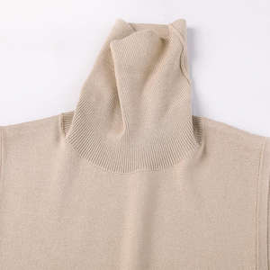 Summer Casual Knitwear Maxi <b>Dress</b> for Women Straight Silhouette Sleeveless <b>Sweater</b> <b>Dress</b> <b>Turtleneck</b> - Product Image 4