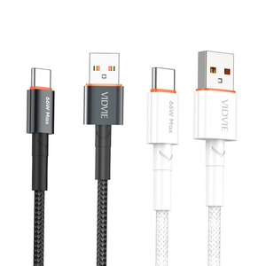 Cable USB C VIDVIE al por mayor de 66W para <span class=keywords><strong>iPhone</strong></span> 17 16 15 14 13 12 <span class=keywords><strong>11</strong></span> Pro Max, <span class=keywords><strong>cargador</strong></span> rápido USB Tipo C para <span class=keywords><strong>iPhone</strong></span> 17 16 - Product Image 1