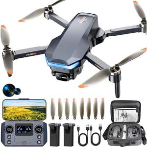 Drones prosumer Hk99 pliables, quadricoptère RC avec caméra 4K, drone GPS en plastique avec une portée de 1312 pieds et 48 minutes d'autonomie de vol pour adultes - Product Image 1