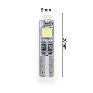 Ceramic T5 Car Instrument Bulbs, T5 Car <b>LED</b> Vanity <b>Lights</b>, 1SMD 3D Diffuse <b>Light</b>, COB Indicator <b>Light</b> - Product Image 3