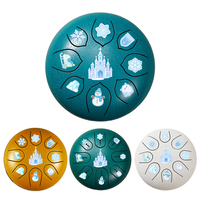 Tambour à langue en acier de 7 pouces, 11 notes, en acier au carbone, portable, cadeau de Noël pour enfants, adultes, débutants, vente en gros