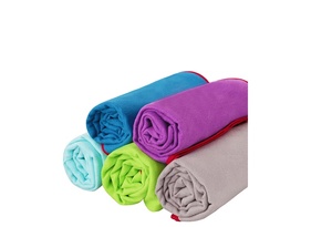 Serviettes de plage imprimées en microfibre respirantes carrées à séchage rapide personnalisées en gros - Product Image 2