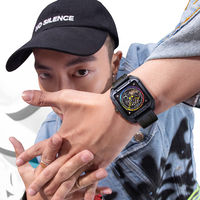 Fournisseur de montres automatiques OEM à prix compétitif, fabricant de montres mécaniques squelette de luxe en caoutchouc pour hommes FW-6370