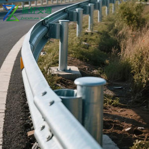 רכבת גלי כביש רכבת רכבת בטיחות נגד התנגשות מעקה Q355 רכבת קרן פלדה מחסום התרסקות Q355 - Product Image 2