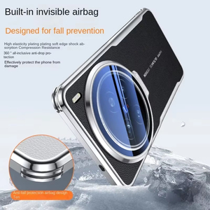 Coque de téléphone en cuir PU électroplaqué à succès pour Vivo X300 Ultra X200S X100Pro avec support de film de protection d'objectif - Product Image 3