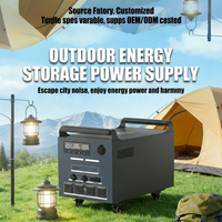 Estación de Energía Solar Portátil de 3000 Wh, LiFePO4, 3000 W, para Acampar al Aire Libre, Autocaravanas, Emergencias en el Hogar, Generador de Respaldo con Carga de CA para Automóvil de 110 V y 220 V