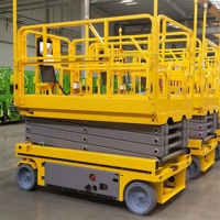 Mini-élévateur à ciseaux manuel monoplace 6M 8M 10M 200KG avec flèche articulée