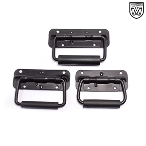 Caja de Herramientas Industrial con Asa Plegable y Resorte, Negra, Tipo Maleta de Transporte - Product Image 1